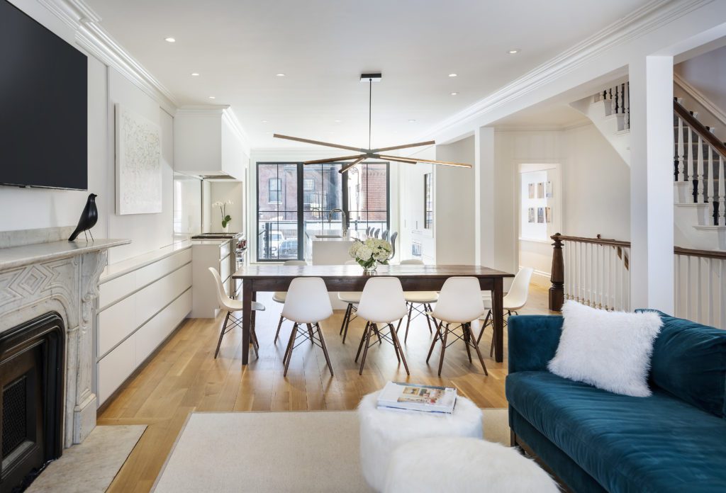 Renovated historic Boston home with contemporary furnishings 