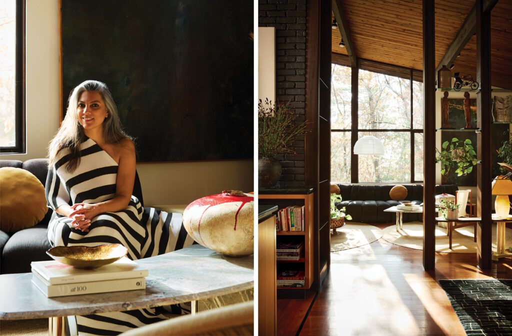 Designer Sashya Thind Fernandes at home